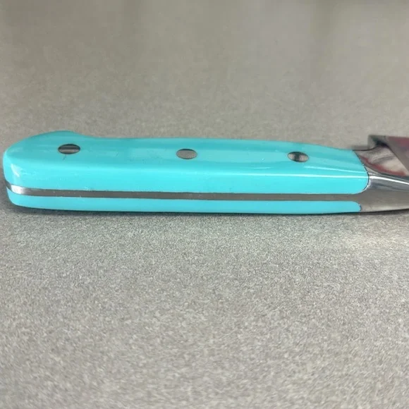 Pioneer Woman 8 in knife with Turquoise handle in good used condition - Picture 4 of 11